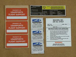 custom metal industry decals parts|custom decals for equipment.